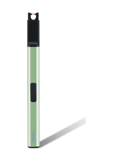 Moveevo "usb Şarjlı Rüzgara Dayanıklı Ark Ateşleme Çakmak - Bbq, Kamp Ve Mutfak İçin" Yeşil