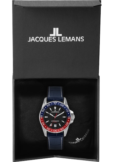 Jacques Lemans 1-2205d Lıverpool Dıver Erkek Kol Saati Gümüş - Mavi