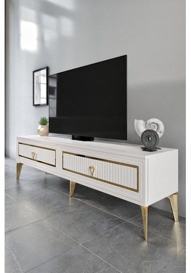 150 CM TREND MDF MEBRAN KAPAK EKRU GOLD