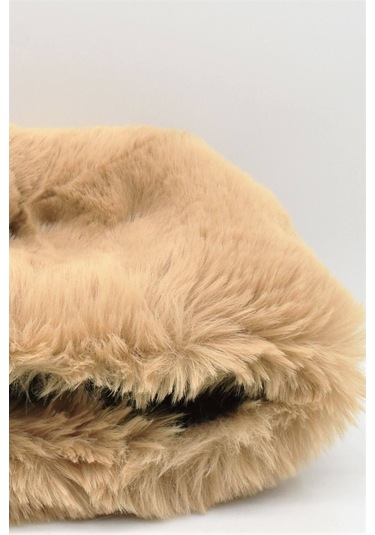 Kadın Cossack Kalpak Kürklü Kahve Şapka Kahve Standart