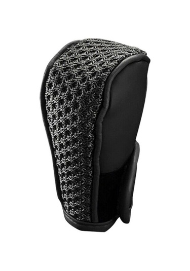 Sones Universal Araç Pu + Buz İpek Vites Topuzu Koruyucu Kapak Siyah