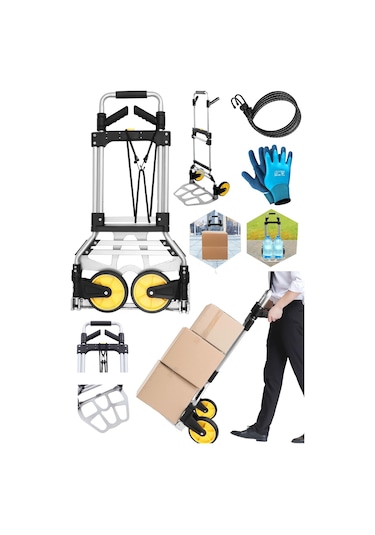 Deko Turkey Koli Yük Malzeme Taşıma El Arabası 150kg Teleskopik