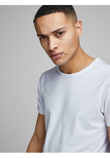 Jack & Jones Jack Jones Basic O-Neck Tee S/S Noos Erkek Beyaz Tshirt 12058529- Beyaz