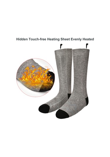 Skycity Isı Verici Bisiklet Socks, 3 Seviye Isı Kontrolü, Gizli Isıtıcı Tabaka, Soğukta Isı Sağlar, Akıllı Dışarıdaki Aktivite Çorapları Pil Yok