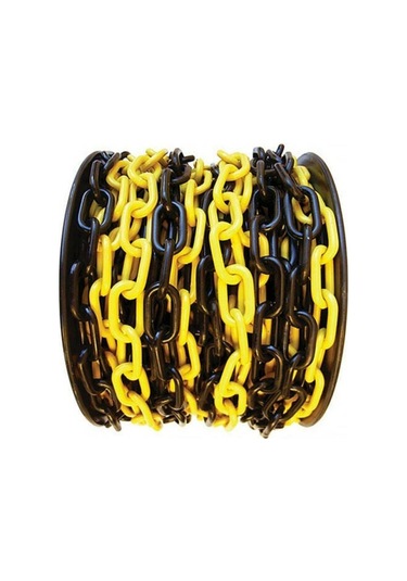 Mfk 8 Mm 5 Metre Sarı Siyah Plastik Tafik/Park Zincir