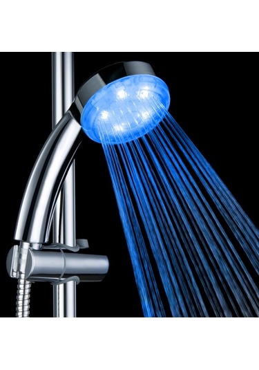 Suntek 24cm Mavi Led Otomatik Işık Yağmurlama Duş Başlığı