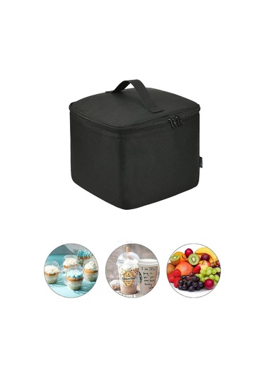 Suntek Soğutucu Çanta Piknik Çantası Yemek Teslimat Siyah