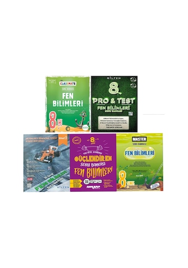 8.sınıf 2024-2025 Fen Bilimleri 5 Kitap Set