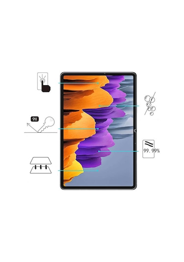 Samsung Uyumlu Galaxy Tab S7 T870 T875 T877 Tablet Temperli Cam Ekran Ko