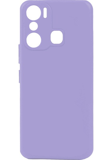 Forzacase Infinix Hot 20i Uyumlu Maxim Serisi Mat Silikon Kılıf Lila