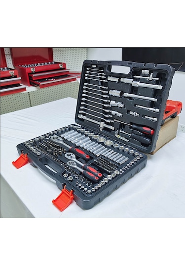 Cr-v Max 1/4 Cırcırlı Lokma Anahtar Takımı Bits Uç Seti 216 Parça