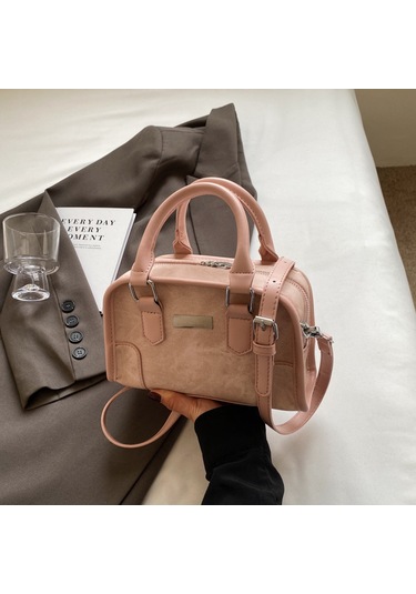 Ccgloball Retro Çapraz Askılı Çanta Küçük Kare Çanta2024yeni Omuz Çantası Pembe