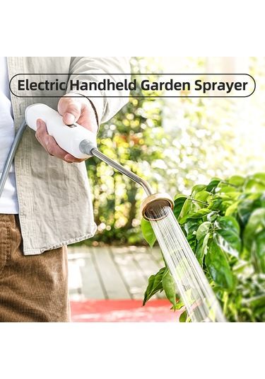 Vkemall Bahçe Sulama Elektronik Sprey, 3 Ayar Atomize, Geri Çekilebilir Çelik Top, 3m Hortum, Batarya Dahil