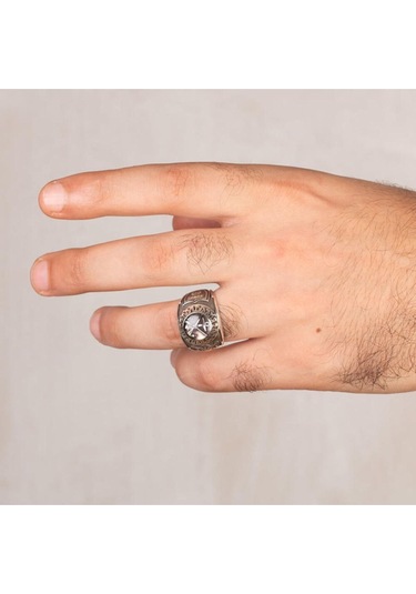 Mineli Deniz Piyade Figürlü Türk Deniz Kuvvetleri Yüzüğü