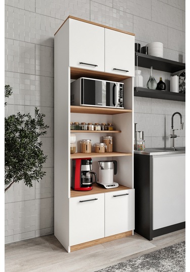 Aspendos 4 Kapaklı Erzak Dolabı