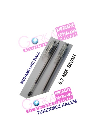 Monami Siyah Tükenmez Kalem Lıne Ball 0.7/ 1 adet
