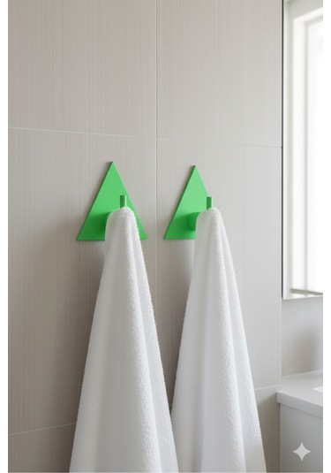 2 Li Askılık Kapı Arkası, Duvara Monte, Dayanıklı Malzeme, Sarı 9 Sarı