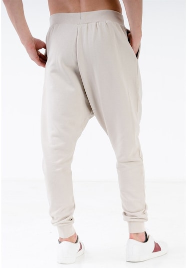 Jahr Marc Kordonlu Oversize Krem Erkek Şalvar Eşofman Altı Krem