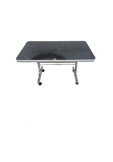 Pratik 70X110 Tekerlekli Orta Sehpa Krom Nikel Kaplamalı Metal (514492278)