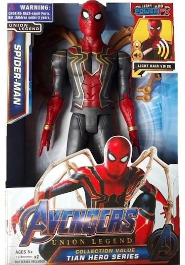 Spıderman Oyuncak Ahtapot Kollu 29cm Örümcek Adam Sesli Işıklı