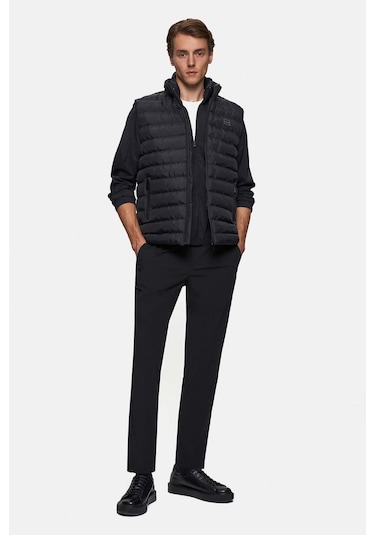 Twn Slim Fit Siyah Düz Yelek Mont 3ecy70501503m Siyah