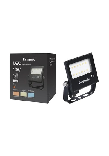 Panasonic Led Projektör Sensorlü, Beyaz Işik 10w 900lm 6500k Çok Renkli