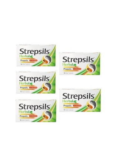 Strepsils Herbal Propolis Aromalı 16 Pastil 5'li