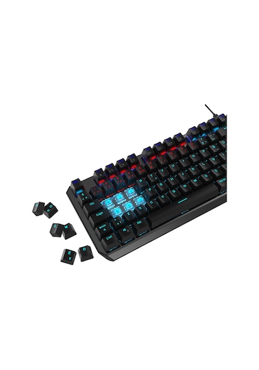 GamePower Overlord 60M Mekanik Mavi Switch Türkçe Q 88 Tuş USB Gaming Klavye