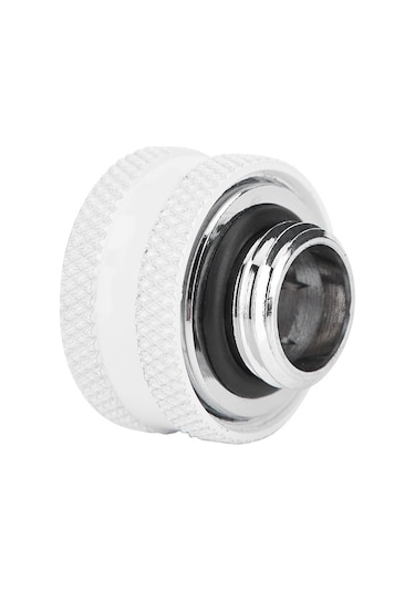 Kangvka Bilgisayar Su Soğutma Katı Boru Hızlı Bağlayıcı 16mm Çap , Bakır Malzeme, Üç Katlı Dichtaj, Ygkn-c16mm Modeli Beyaz, 4 Adet