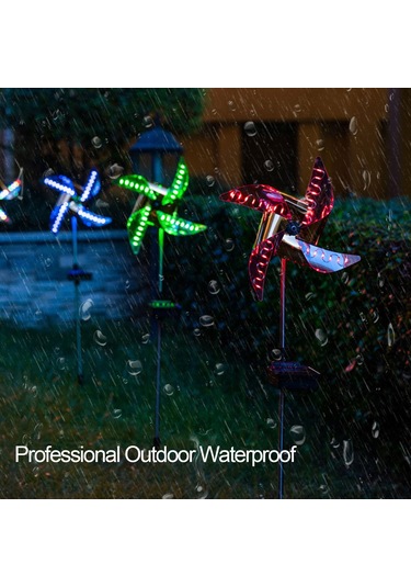 Gajeena Dış Mekan Güneş Enerjili Feneri - Çift Renkli Ledli Bahçe Şaraplığı, Otomatik Açma/kapama, Su Geçirmez, 6-8 Saat Süre