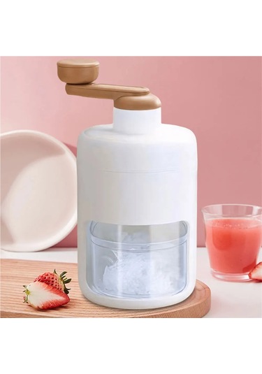Jialan 500ml Elle Çalıştırılan Buz Tıraş Makinesi Çok Beyaz
