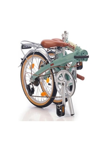 Bianchi 20j Foldıng New Vıntage Katlanır Bisiklet - Celeste Yeşil