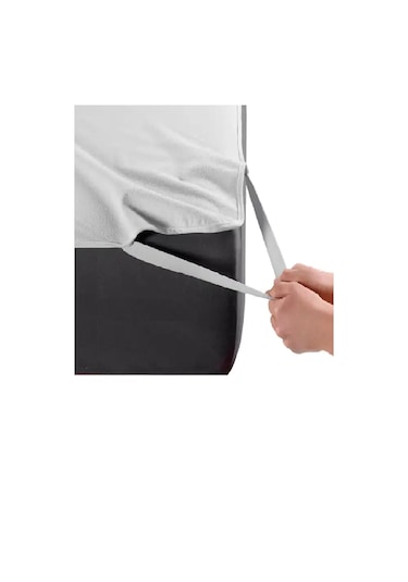 Mycey Sıvı Geçirmez Micro Alez 90x190 Cm Tek Kişilik Yatak Koruyucu Beyaz