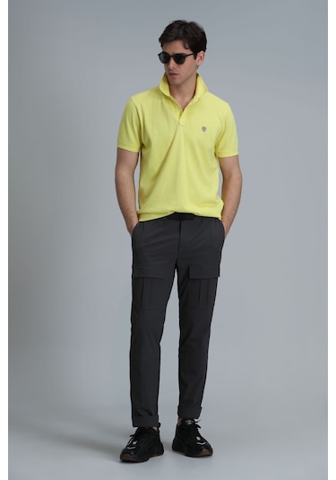 Lufian Erkek Laon Smart Polo T-shirt 111040164 Sarı