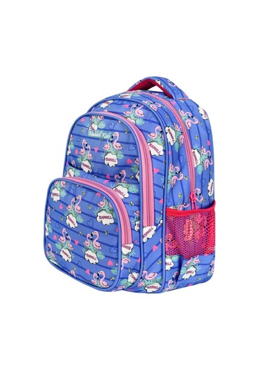 Waddell Mavi Flamingo Okul Çantası ve Beslenme Çantası Seti - Kız