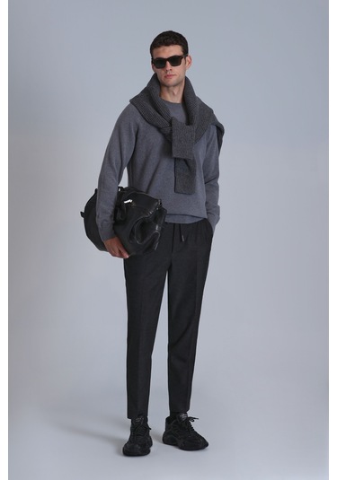 Lufian Moon Erkek Kazak Gri Gri 112090128100150 Gri