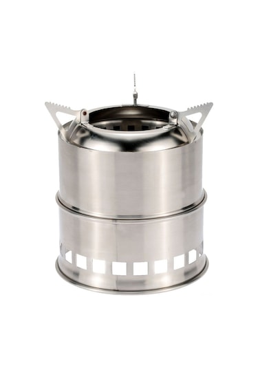 Moveevo Taşınabilir Çelik Odun Ocağı - Kamp, Yolculuk İçin Çevre Dost, Dayanıklı Ve Kolay Taşınabilir Isıtma & Pişirme Aleti Çok Renkli