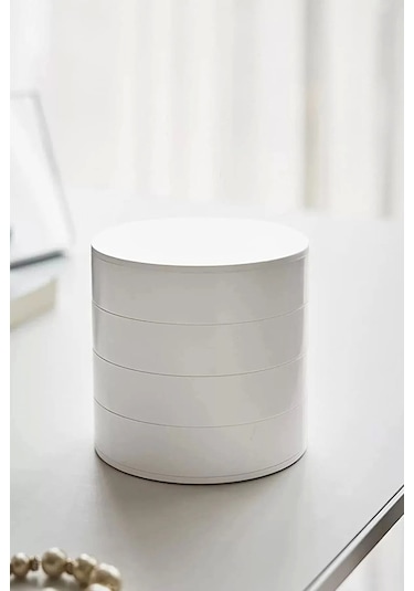 Bayev 2 Adet 4 Katlı Döner Takı Organizeri Takı Kutusu Organizer