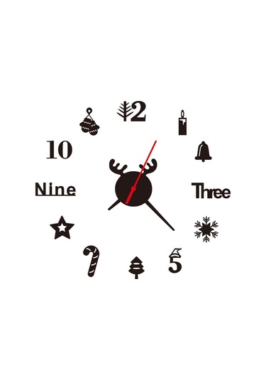 Sones Akrilik 3d Duvar Saati Kendin Yap Oturma Odası Yatak Odası Duvar Arka Plan Dekorasyonu Siyah Diğer