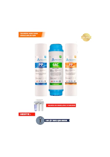 Su Arıtma Filtresi – Açık Kasa 3’lü Ön Filtre