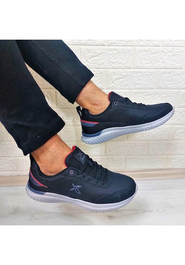 Kinetix Olego Pu Siyah Comfort Atom Taban Rahat Spor Ayakkabı Siyah