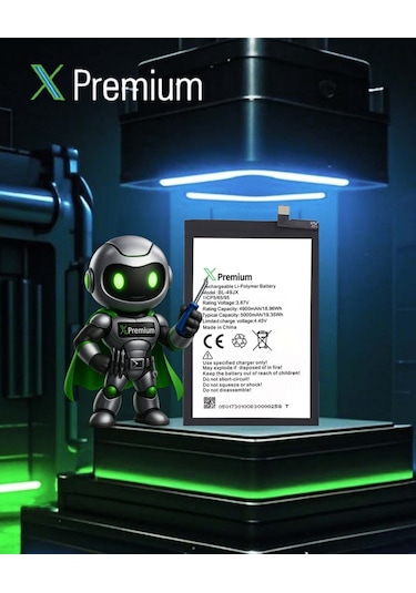 Xpremium Infinix Hot 12 Batarya 5000 Mah Süper Yüksek Kapasiteli Güçlendirilmiş Pil