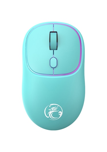 İmıce W-618 Şarj Edilebilir 4 Düğme 1600 Dpı 2.4ghz Bilgisayar Pc Dizüstü Bilgisayar İçin Sessiz Kablosuz Fare Mavi Diğer