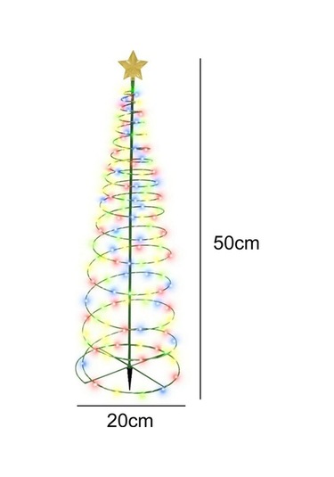 Dancemonkey Noel Ağacı Işıkları, Su Geçirmez Bahçe Aydınlatma Çok Renkli