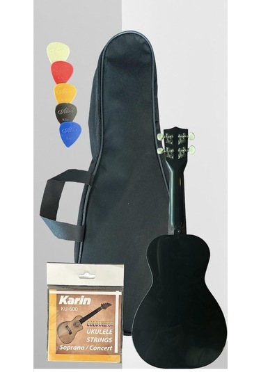 Soprano Ukulele Yüz Desenli Kapak