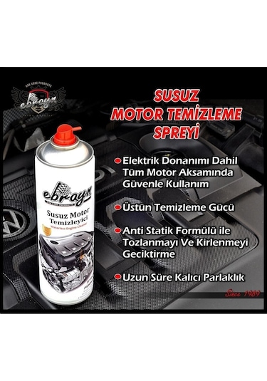 Ebrayn Susuz Motor Yıkama Ve Temizleme Spreyi Aerosol 500ml