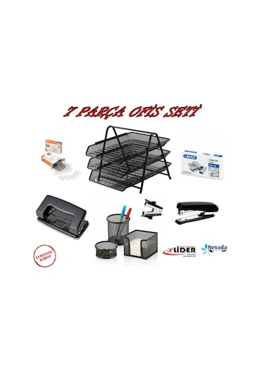 7 Parça Masa Üstü Ofis Seti