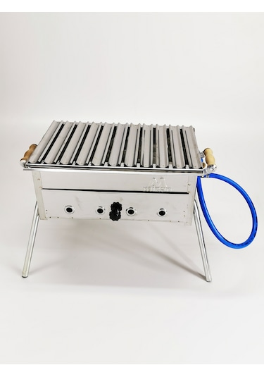 Lav Taşlı Tüplü Mangal Gri