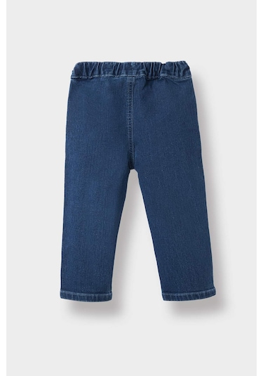 Defacto Erkek Bebek Beli Lastikli Jean Pantolon D2520a525aunm28 Mavi