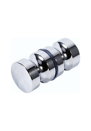 Yuvarlak Banyo Kapı Kolu Alüminyum Alaşımlı Duş Tek Taraflı Cam Çekme Topuzu Banyo Duş Kabini Kolu